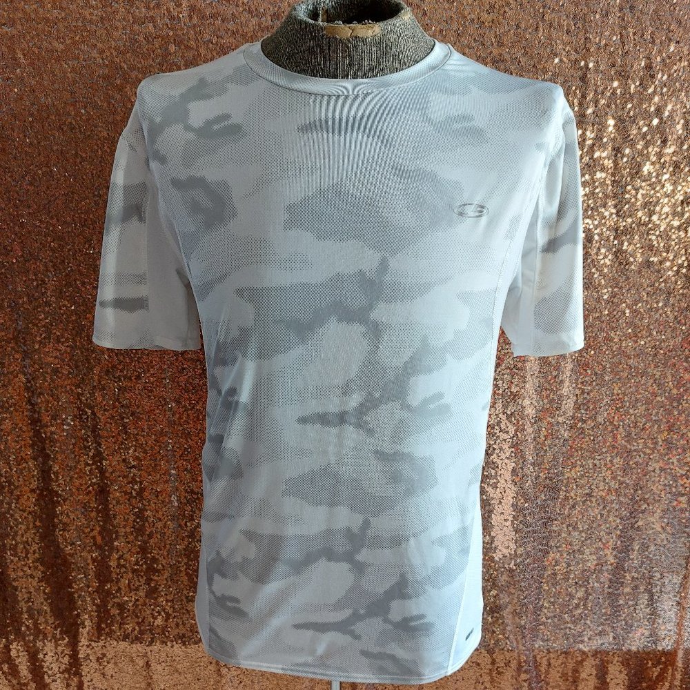 Champion Duo Dry Men's White and Grey Camo Crew Neck T-shirt XXL